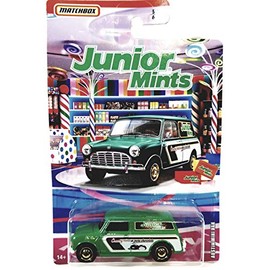 Matchbox Limited Candy Series White Junior Mints Austin Mini Van escala 1/64 S coche fundido