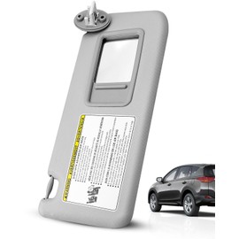 Passenger Side Sun Visor Fit for Toyota RAV4 2014 2015 2016 2017 2018, Right Front Side Sun Visor Replace 74310-42593 Silver Gray
