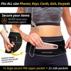 Build And Fitness Running Belt with YKK Zip, Adjustable Waist,
