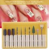 10pcs Nail Drill Bits Set Manicure Pedicure Nail Polishing Grinding