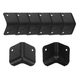 sourcing map 8 Pcs Speaker Cabinet Corners Protector 47x47x47mm Metal Stackable Guard Wrap Angle Case Edge Box Protection for Stage DJ Audio Sound Case