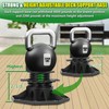 12Pack Adjustable Deck Support Pedestal Deck Foundation Base Support，Used for