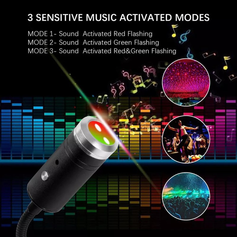 generic Luz Nocturna Usb Para Automóvil Techo De Techo Plug