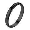 Suplight Black Stackable Rings 925 Sterling Silver Thin Rings for