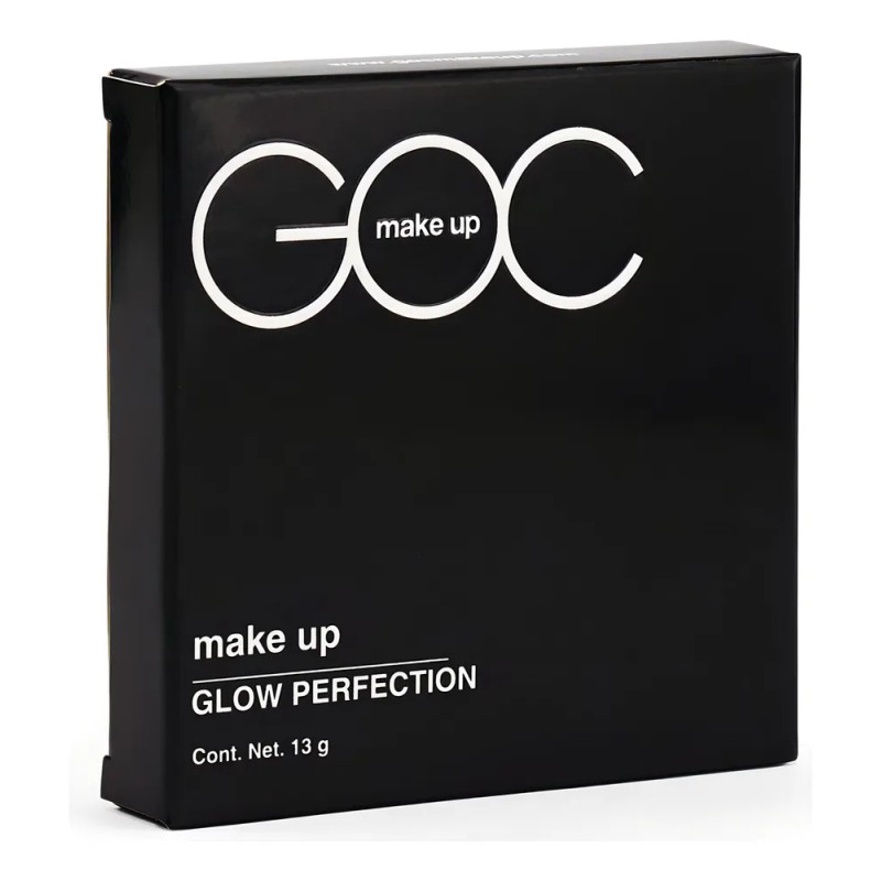 Goc, Iluminador En Polvo Compacto, Alta Pigmentación