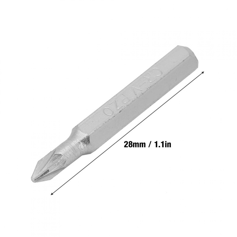 10PCS 4mm Shank Screwdriver Bits Set Repair Tools Replacement, PH00/PH0/Z1/Z0/3.0/2.0/1.0/T5/T4/Star
