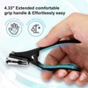 ILLFER Nail Clippers for Seniors Fingernail and Toenails, 360° Rotating