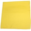 Mechaly Solid Colors 100% Cotton Bandana (Yellow)