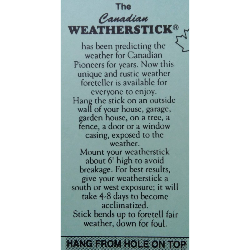 The Canadian Weatherstick