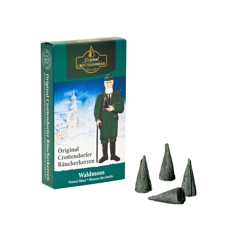 Crottendorfer Räucherkerzen Christmas Set of 5 – Fir, Forest Moss,