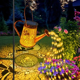 Vcdsoy Solar Watering Can Lights, Hummingbird Gifts for Women Mom Grandma Birthday, Large Hanging Solar Lantern Waterproof Outdoor Garden Decorations for Yard Porch Landscape Patio Backyard Pathway