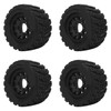 4 Pcs 1/10 RC Snow Tires Set with Wheels Strong