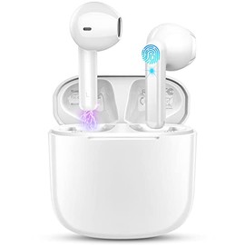 Wireless Earbuds, Bluetooth 5.3 Headphones with 4 ENC Noise Cancelling Mic, Mini Wireless Headphones in Ear Deep Bass, Wireless Earphones 48H Playtime LED Display, Ear buds IP7 Waterpoof, USB-C