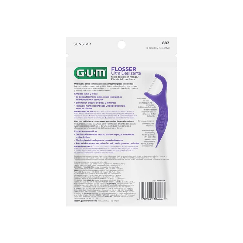 Gum - Hilo dental ultra deslizante 90