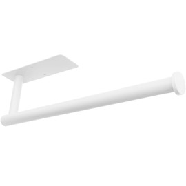 Gewtur Kitchen Roll Holder White Kitchen Roll Holder No Drilling Kitchen Roll Holder Wall Stainless Steel for Kitchen, Pantry, Sink, Bathroom