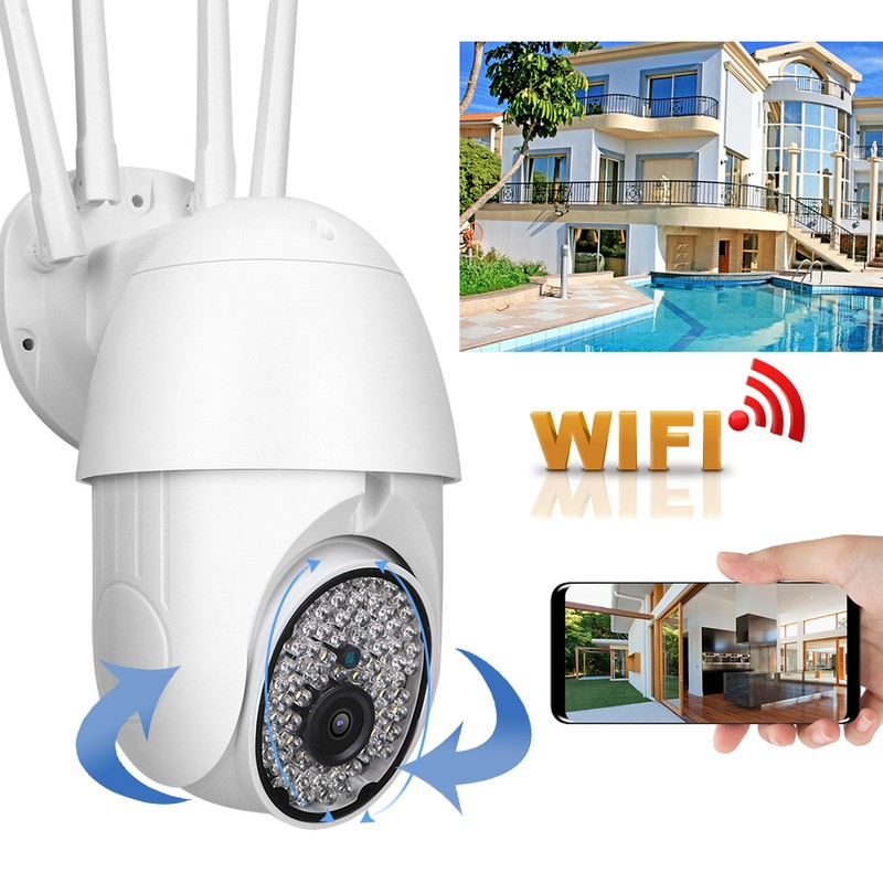 Wireless Security Camera Outdoor Network 2.4G WIFI Waterproof Dome Panoramic