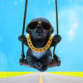 Swinging Dog Car Hanging Ornament, Cool Labrador Dog Car Mirror Hanging Accessories, Rear View Mirror Accessories Dog Car Accessories Home/Car Decor, Small Gifts for Women/Men