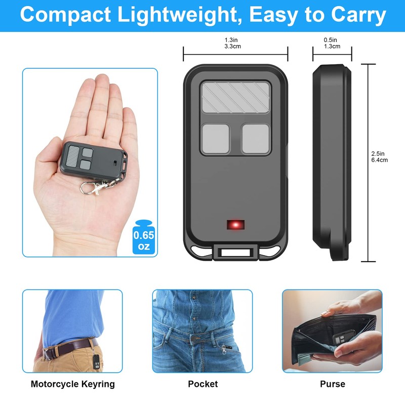 890MAX Garage Door Opener Remote, 2 Replacement for LiftMaster/Chamberlain/Craftsman, Universal