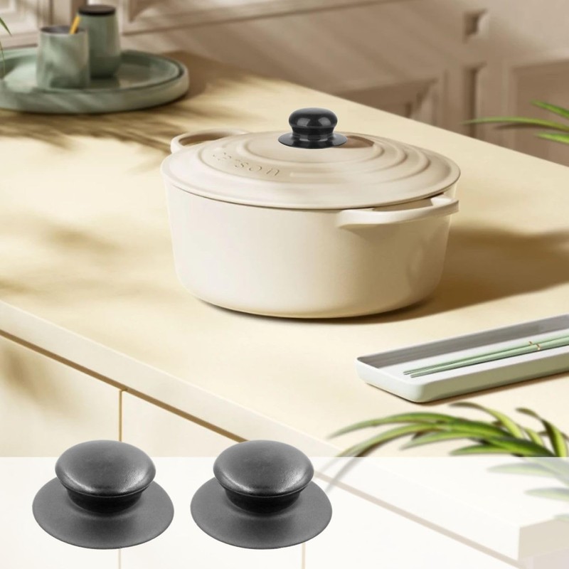 Pot Lid Knobs Replacement Set of 4 Heat Resistant Plastic