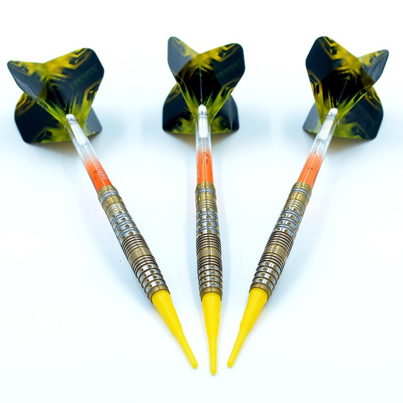 CUESOUL AURORA SERIES 18g Soft Tip Tungsten Dart Set, Titanium