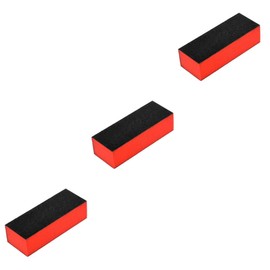 Healeved 30pcs Sided Sponge Nail Files Black and Red Nail for Manicure Pedicure Easy to Use for Professionals and Learners