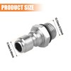 2 Pcs 1/4'' Quick Release Connector, 14mm Male Thread to