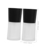 FRCOLOR 2pcs Foundation Bottles Press Pump Reusable Travel Containers for