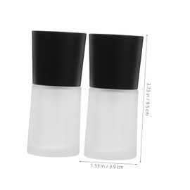 FRCOLOR 2pcs Foundation Bottles Press Pump Reusable Travel Containers for Lotion and Skin Care Essence Go Use Leakproof Design