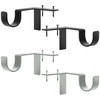 HAIKING Curtain Rod Bracket, 4 PCS Adjustable Curtain Rod Holders