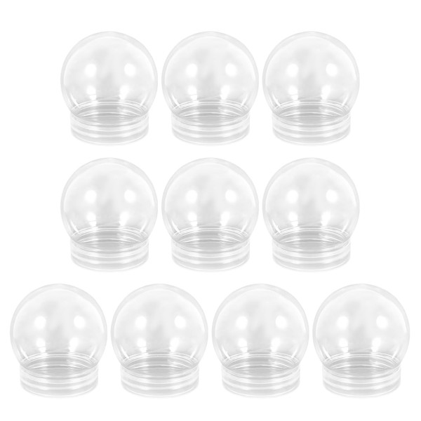 Frcolor Snow Globe Handmade Kit, 10 Pieces, 270ml Snow Globe
