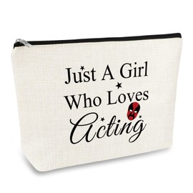 Actress Gift Makeup Bag Actor Gifts for Women Theatre Acting Gift Drama Student Graduation Gift Cosmetic Bag Pouch Broadway Musical Drama Gift Christmas Birthday Gift for Girls Actress Friend Sister