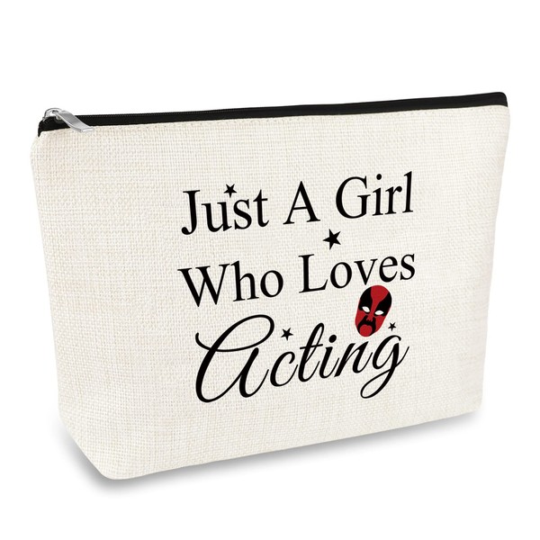 Actress Gift Makeup Bag Actor Gifts for Women Theatre Acting Gift Drama Student Graduation Gift Cosmetic Bag Pouch Broadway Musical Drama Gift Christmas Birthday Gift for Girls Actress Friend Sister