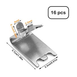 920158 Freezer Shelf Clip 8Pieces Fridge Cooler Shelf Support clips Heavy Duty Square Buckles Clips Stainless Steel Shelf Clip Replacement Part for Refrigerator (8PCS)