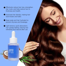 Advanced Copper Peptide Hair Growth Serum for Women – Stimulates Hair Regrowth, Reduces Loss & Thickens Hair. Premium Copper Peptide Serum for Stronger