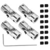 SG Store 4Pcs 8mm to 8mm Metal Shaft Coupling Universal