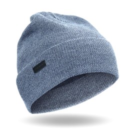 Cole Haan Men's Birdseye Beanie, Navy Blazer