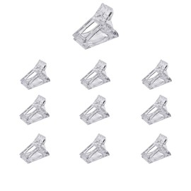 Transparent Nail Clips, Nail Fixing Clips, Plastic UV Gel Tools are suitable for building gel nails rapid nail extension nail fixing clips (set of 10 transparent)
