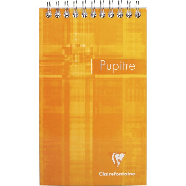 Clairefontaine Wirebound Notepad - Ruled 80 sheets - 4 1/4 x 6 3/4 - Sold Individually (Assorted Cover Color Chosen at Random)