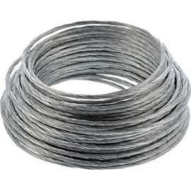Hillman Steel Wire Rope Picture Hanging Wire, 25', Corrosion Resistant, Holds 30 lbs, Ideal for Crafts & DIY, Silver | 121110