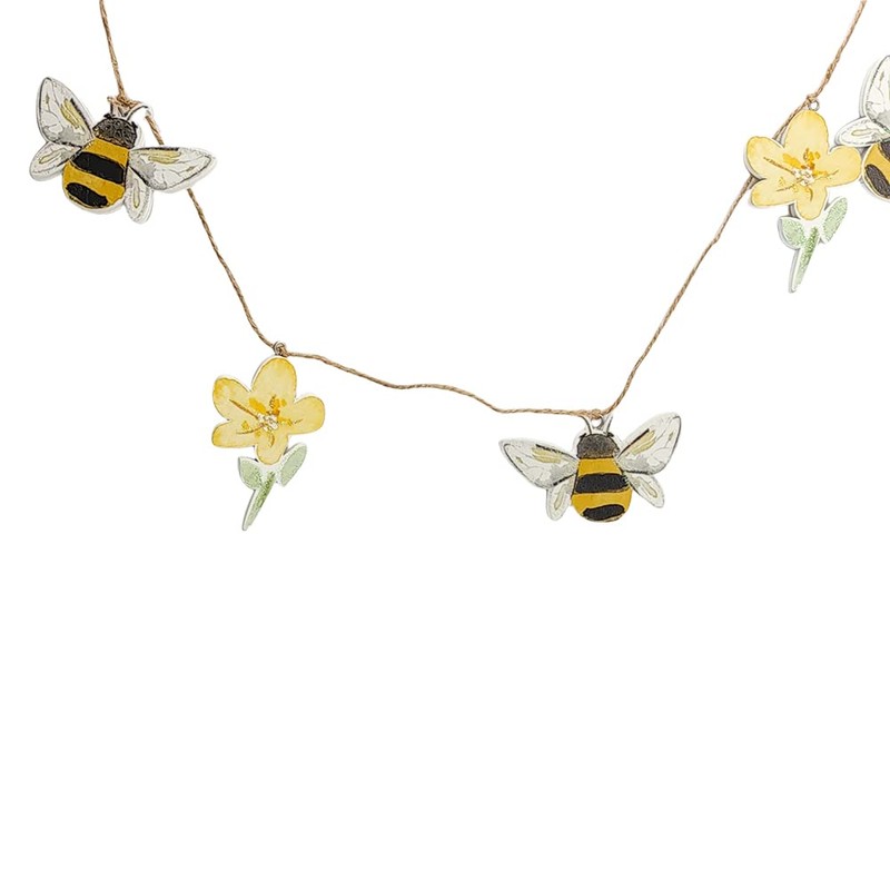 Crafty Capers Gisela Graham 1.2m Wooden Bee & Buttercup Flower