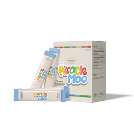 Miracle Colostro Moo MilagroMoo, Colostrum Calostro Bovino Con 54 Gramos, Polvo Facil De Mezclar, Grass Fed, Sin Sabor, 30 Sobres Porciones.