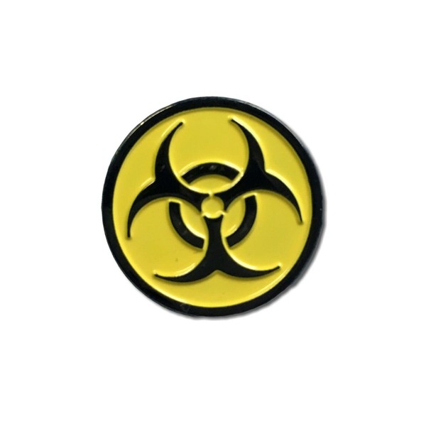 GBJUK Bio Hazard Symbol Enamel Pin Lapel Badge with Butterfly