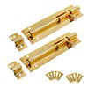 LC LICTOP Gold Stainless Steel Slide Bolt Latch Door Barrel