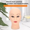 Mannequin Head Bald Training Heads PVC Manikin Head Cosmetology Mannequin