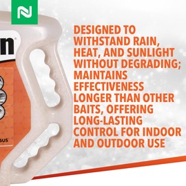 Nisus Niban Granular Bait, Weather-Resistant, Boric Acid Formula, Ants, Roaches, Crickets, Slugs & Snails, Indoor/Outdoor Use, 4 lbs