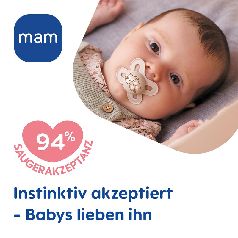 MAM Original Start Day & Night Dummy, 0-2 Months, Baby