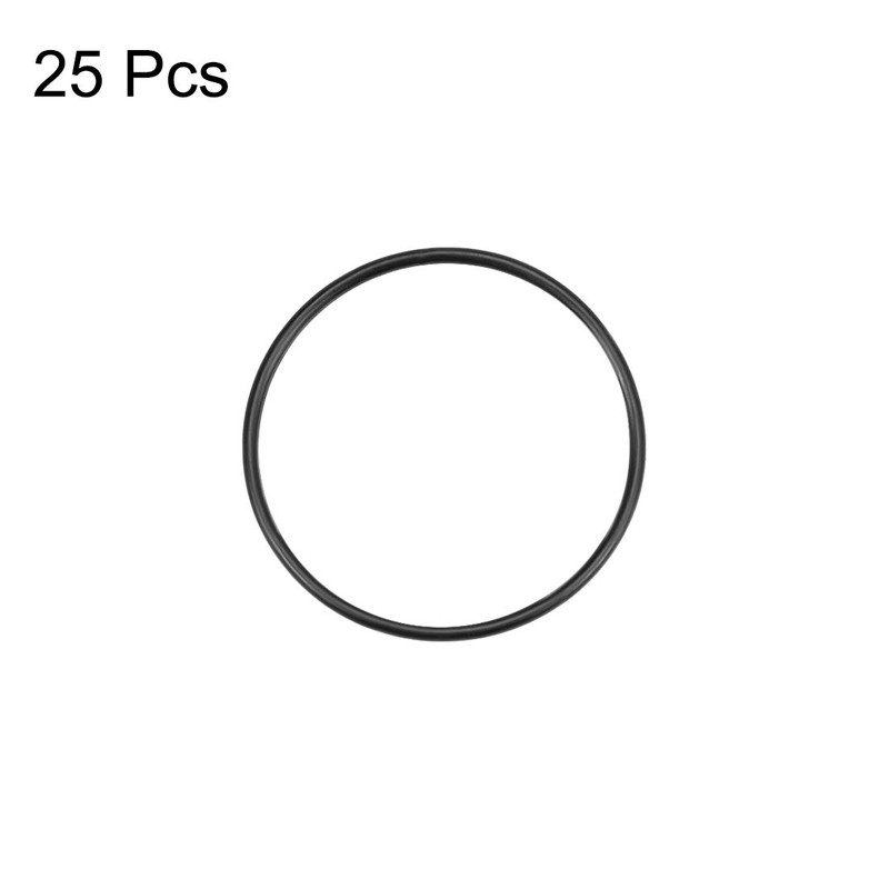 sourcing map Pack of 25 Nitrile Rubber Washers Metric Sealing