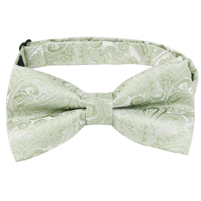 Alizeal Mens Gradient Paisley Bow Tie Pre Tied Pocket Square