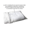 Adulto Romolo Bib with Wash Bag Plain White Pack of