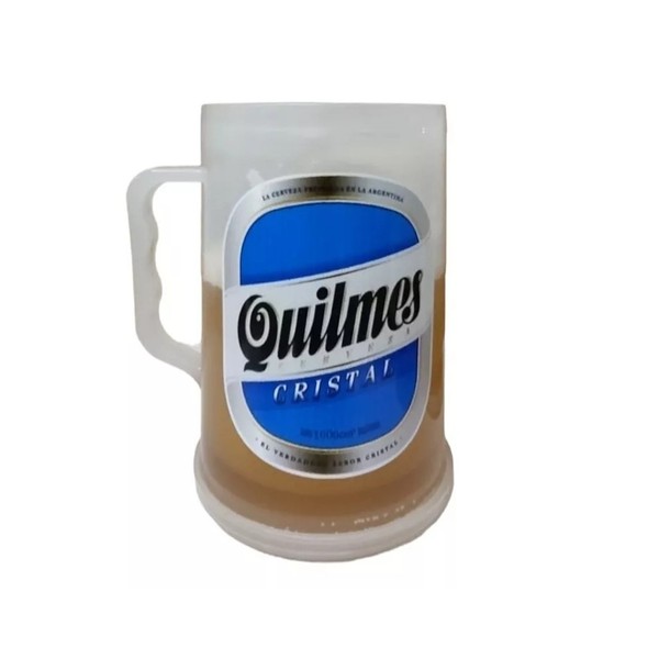Chopp Beverage Chiller for Beer and Fernet Vaso Refrigerante - Quilmes Beer Design, 400 ml / 13.5 oz capacity